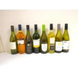 Eight bottles of wine to include ROSEMOUNT 2008 chardonnay 13% abv. LA CASTELIA pinot grigio 11.5%