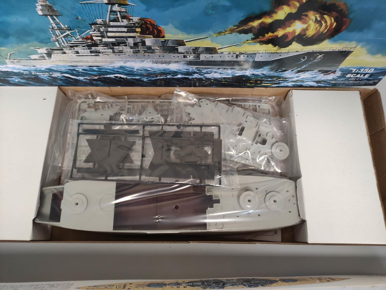 Two boxed 1:350 scale model ships to include a Tamiya British Battleship King George V No.10, and - Image 3 of 6