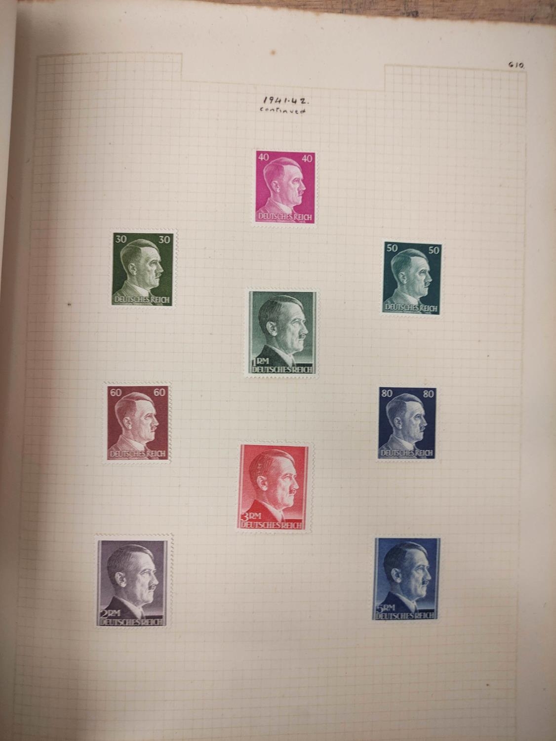Collector's stamp album filled with German Third Reich and Dominion issues. - Image 3 of 5