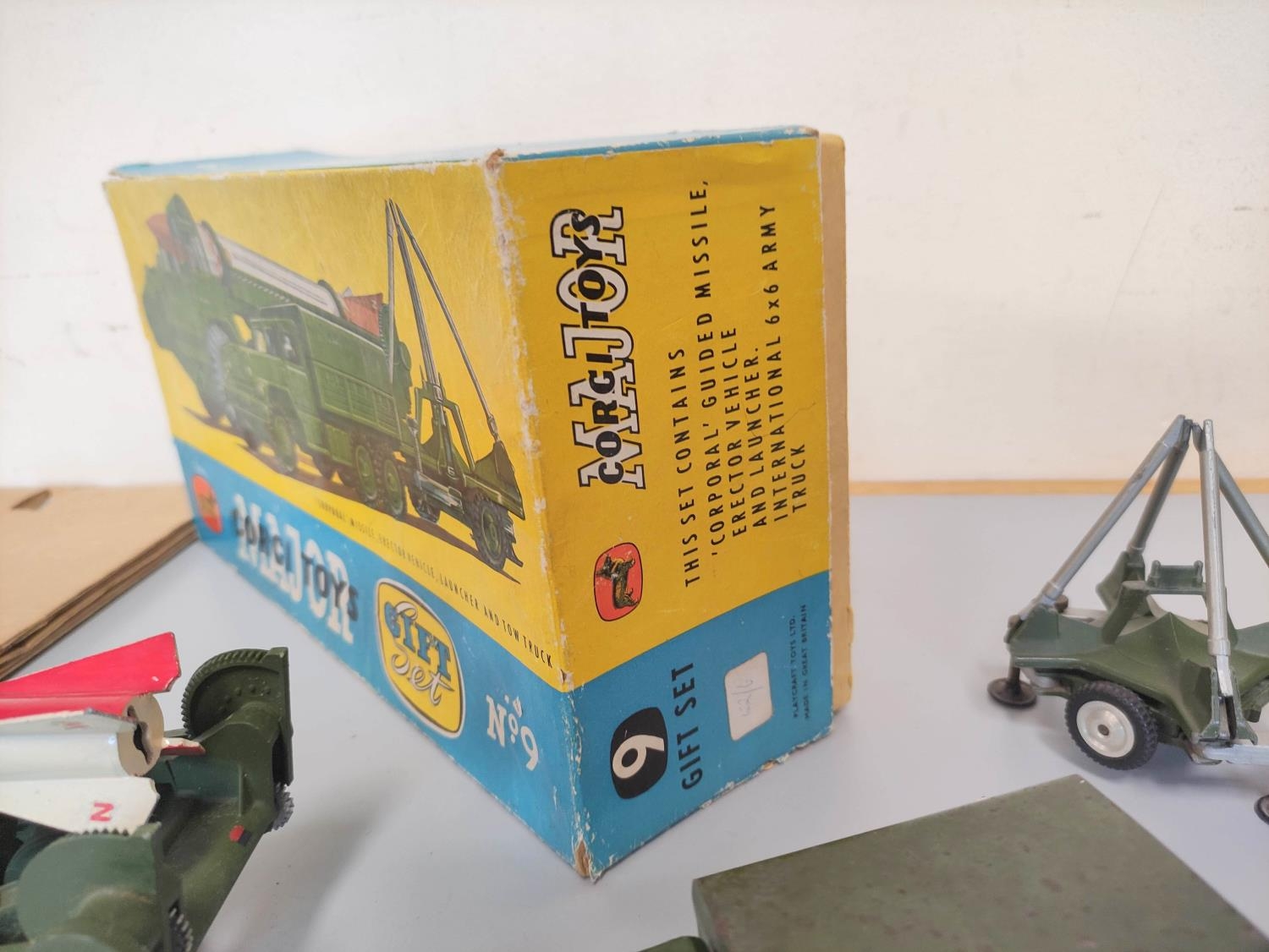 Corgi Toys. Major Gift Set No 9: 'Corporal' Missile, Erector Vehicle, Launcher and Town Truck. Boxed - Image 4 of 6