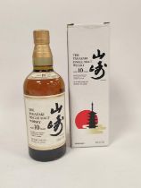 The Yamazaki 10 years old single malt Whisky, distilled and bottled in Japan, 70cl, 40% vol, boxed.