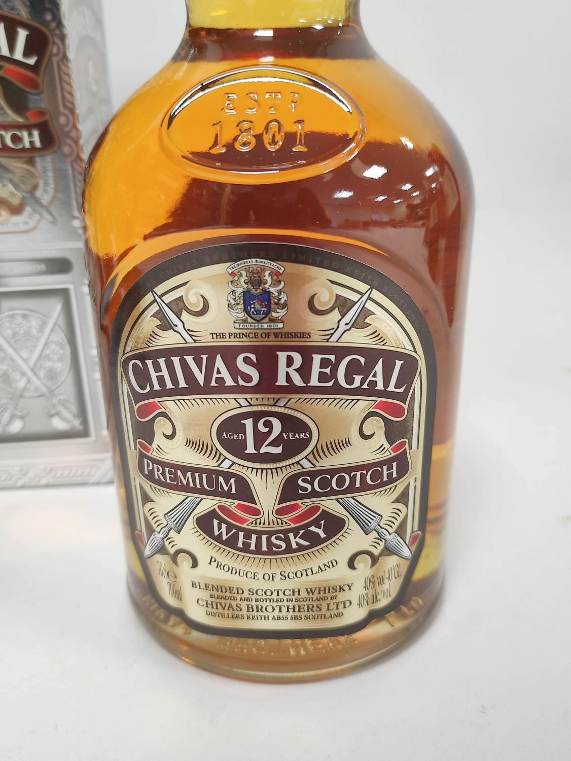 Two bottles of Chivas Regal 12 years old premium Scotch blended whisky, 70cl, 40% vol, boxed. (2) - Image 3 of 5