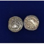 Plantagenet Coinage. Two short cross silver pennies to include an issue of Richard I (1189-99) S.