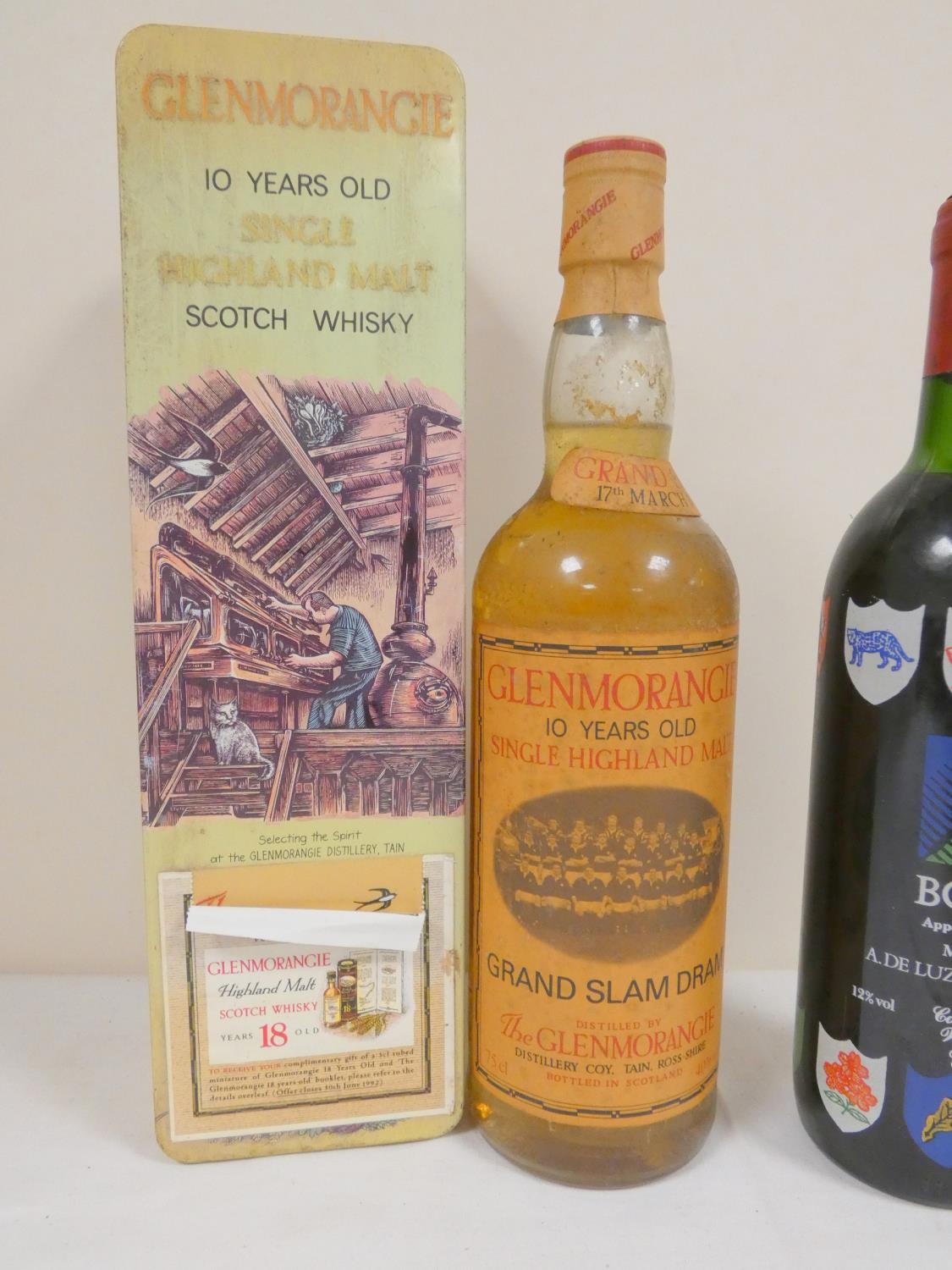 Glenmorangie 10 year old Grand Slam Dram boxed single malt 75cl 40% ABV, and a 1991 Rugby World - Image 2 of 5