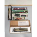 Collection of boxed kit built locomotives and rolling stock to include 00 Works Pullman