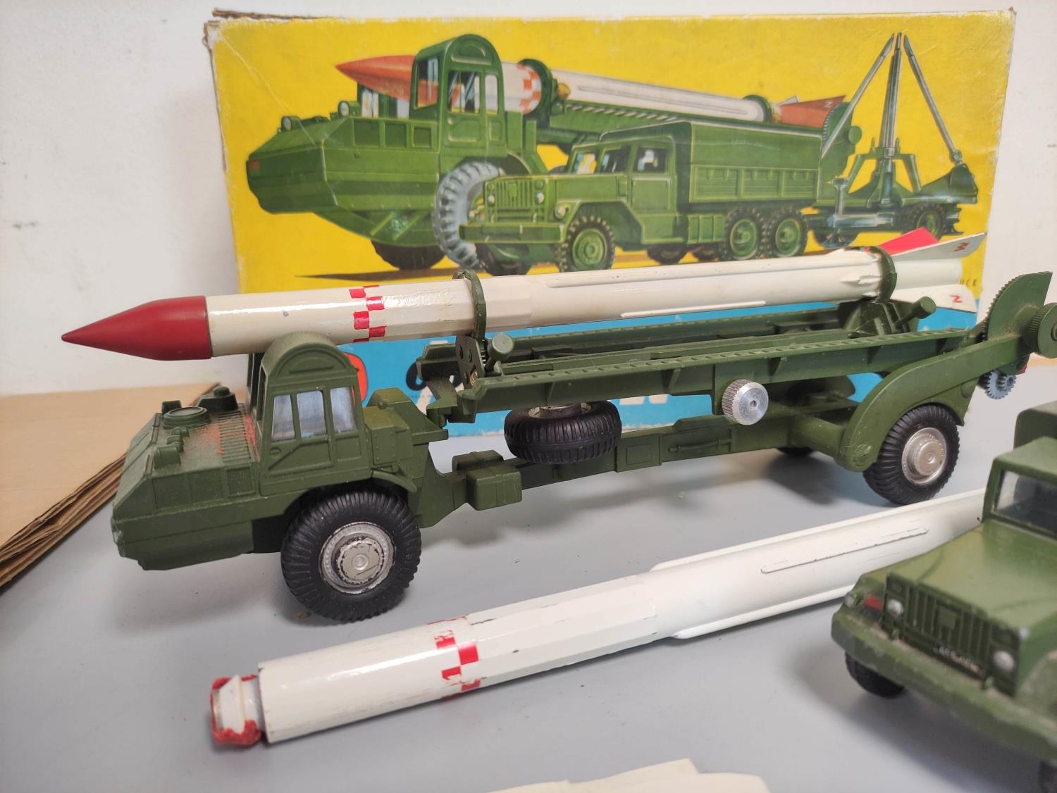 Corgi Toys. Major Gift Set No 9: 'Corporal' Missile, Erector Vehicle, Launcher and Town Truck. Boxed - Image 2 of 6