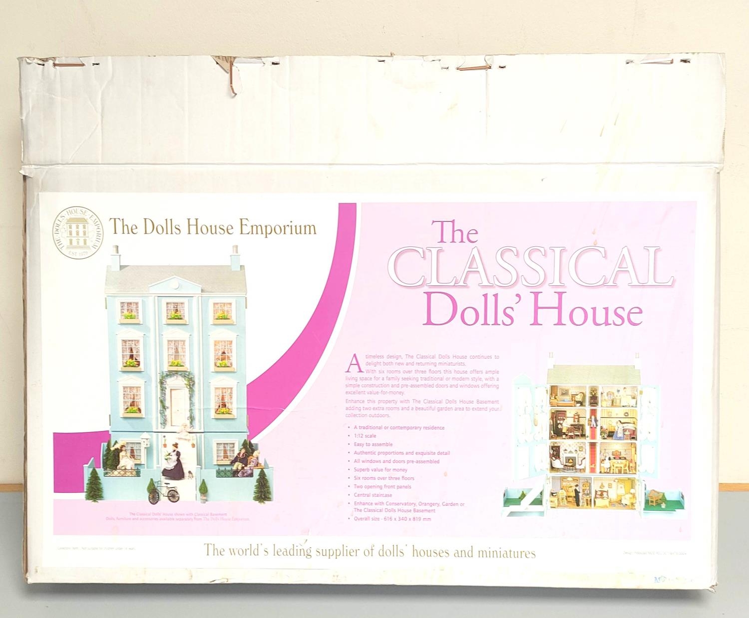 The Dolls House Emporium. The Classical Dolls House 1:12 scale model in original box.