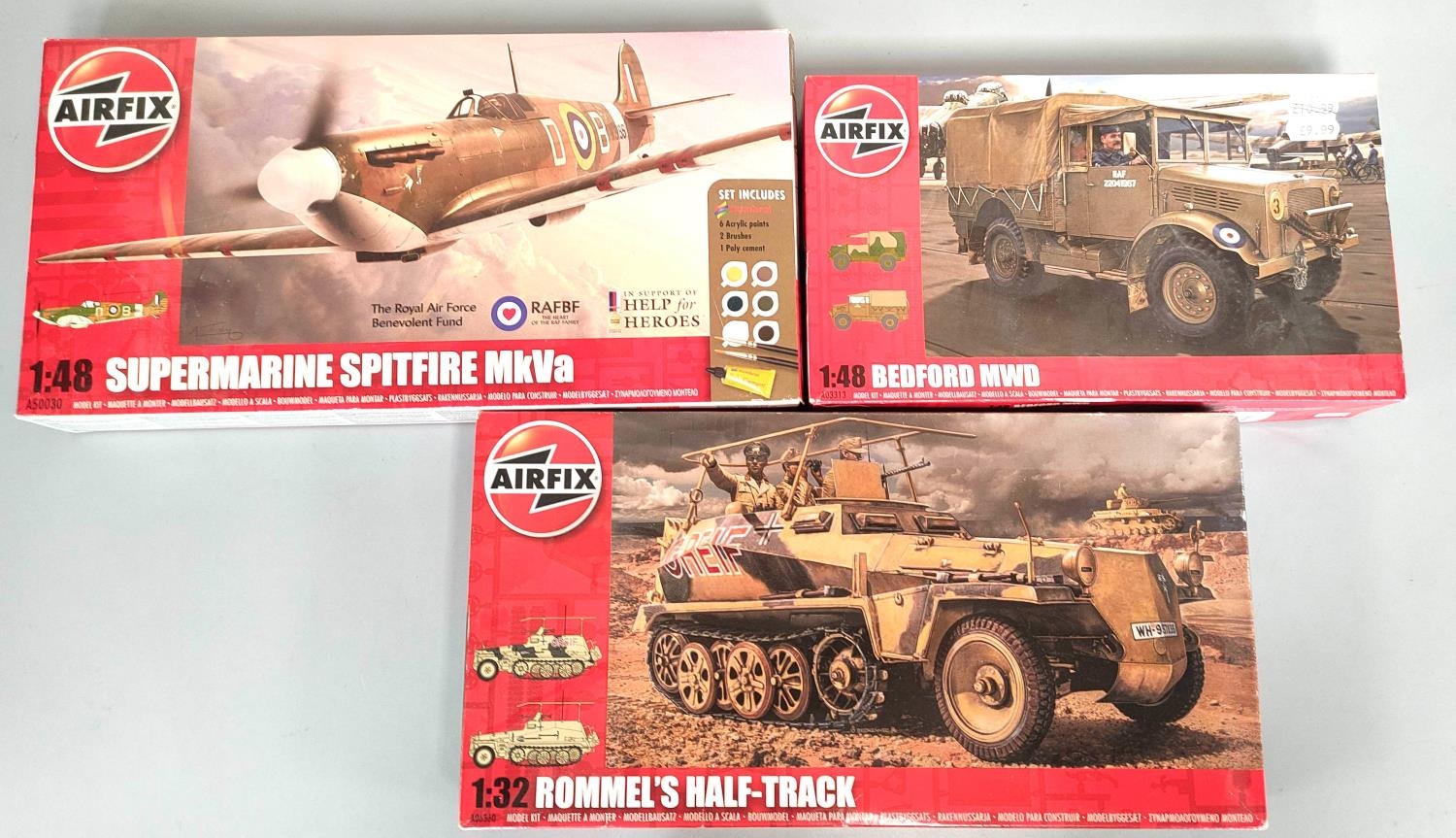 Airfix. Model construction kits relating to WW2 vehicles to include D-Day Operation Overlord kit - Image 5 of 5