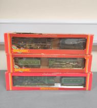 Hornby Railways. Three boxed 00 gauge locomotives to include a Class 5 4-6-0 5241 in LMS Black R858,