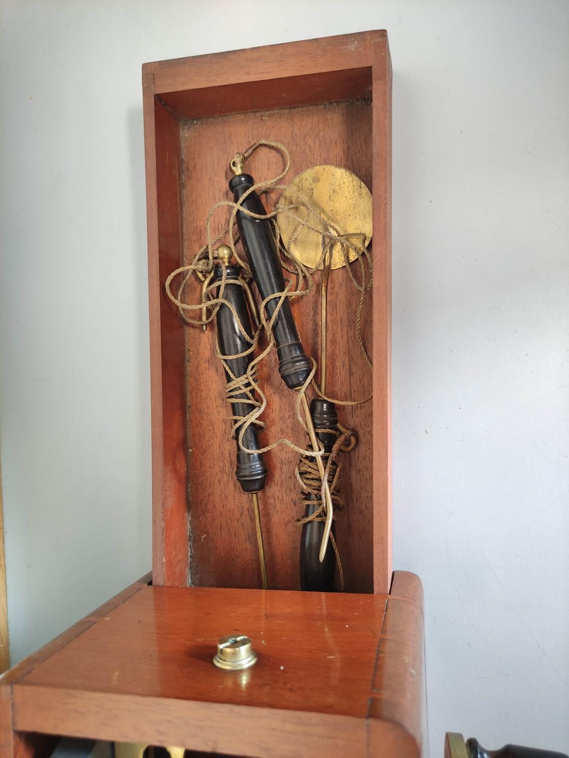 c1870s "Improved Patent Magneto Electric Machine For Nervous Diseases" in mahogany case with pull - Image 4 of 5