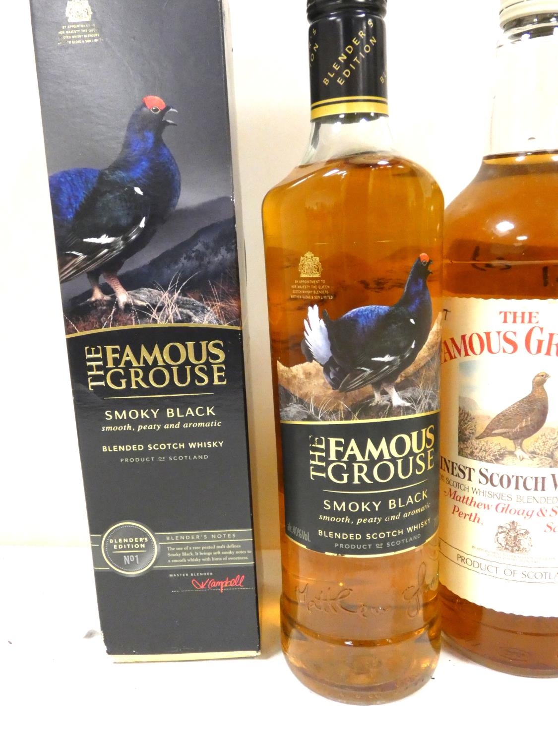 Three bottles of blended Scotch whisky to include THE FAMOUS GROUSE 75° proof 40 fl ozs, THE - Image 2 of 3