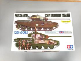 Tamiya. 1:25 scale British Army Centurion MKIII Tank construction kit. 30614-7000