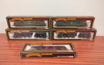Mainline. Five boxed 00 gauge locomotives to include two BR Type 4 B-B Diesel locomotives 37-064,