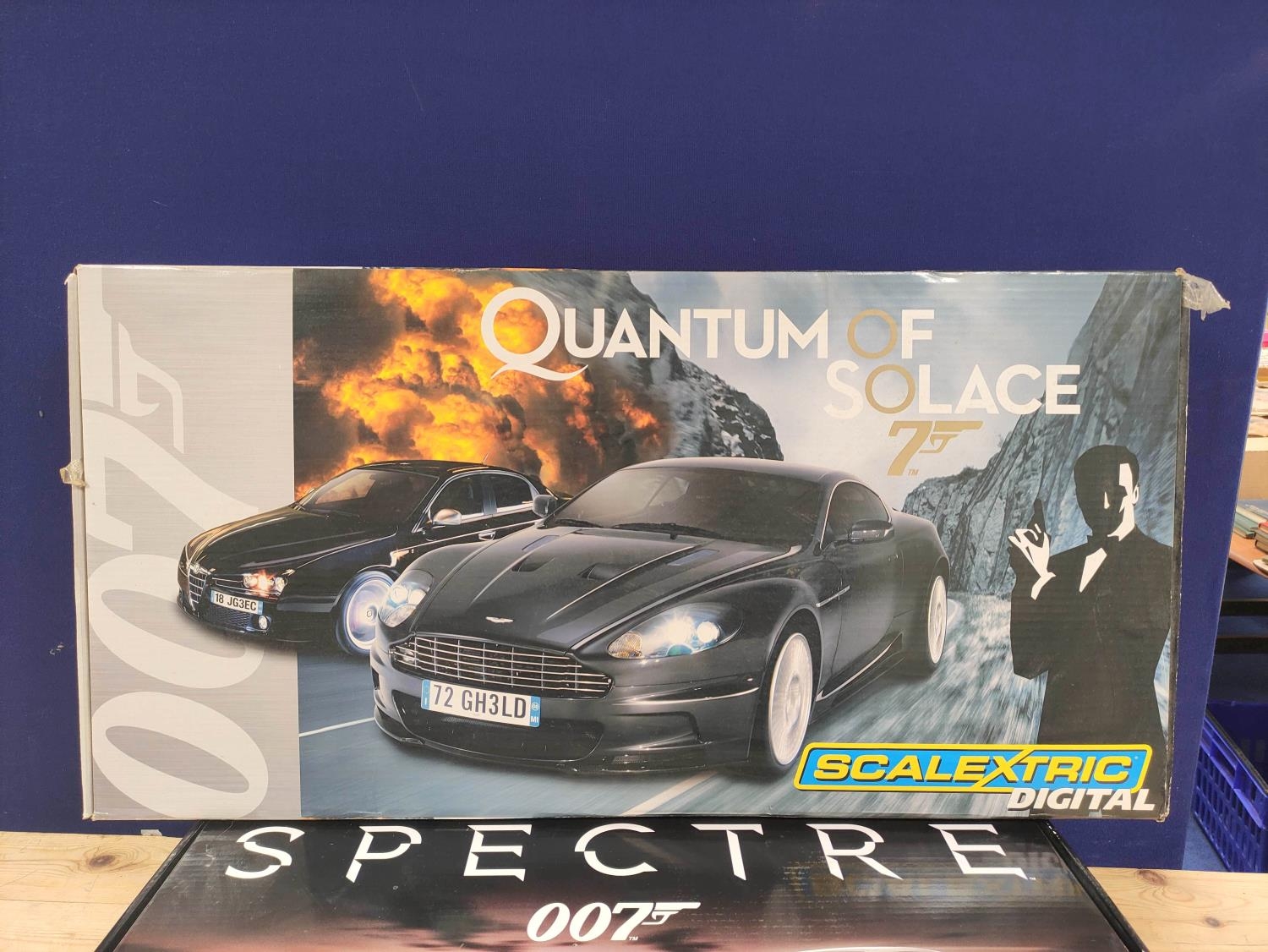 Two boxed James Bond 007 related Scalextric sets to include Spectre Aston Martin DB10 & Jaguar C-X75 - Image 2 of 6