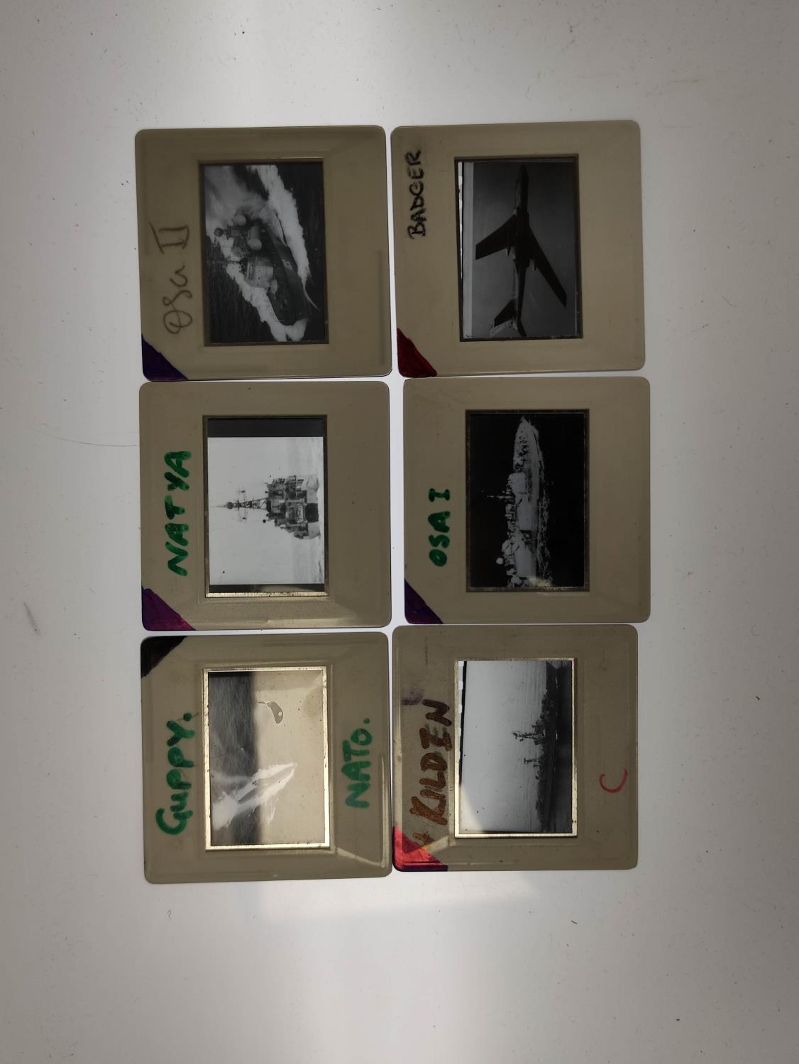 Cold War Interest. Collection of 1960's-1980s Naval and Aviation identification slides depicting - Image 7 of 12