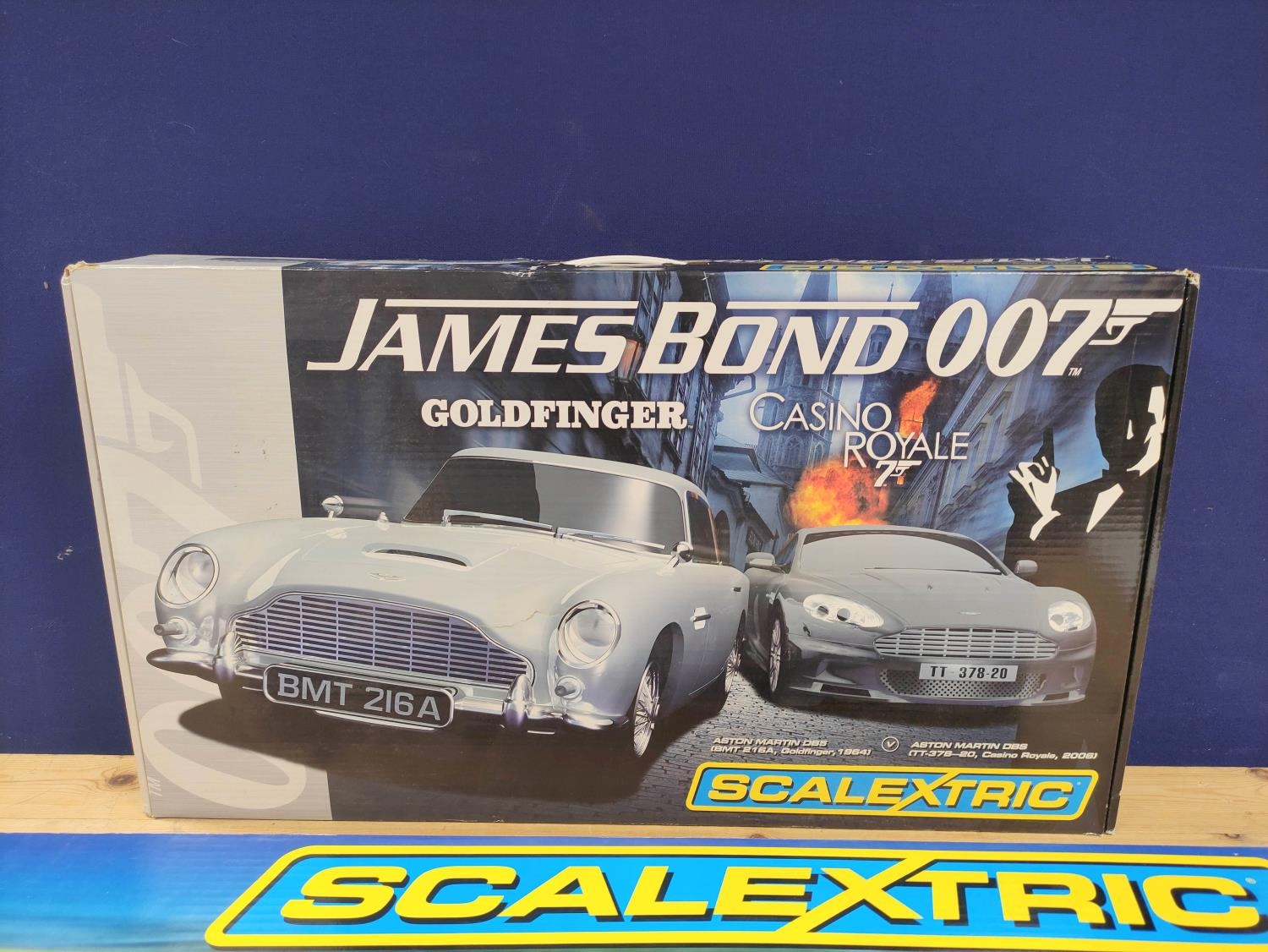 Two boxed Scalextric sets to include a James Bond 007 Goldfinger / Casino Royale set with Aston - Image 2 of 9