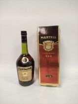 Martell cognac, Bottled circa 1970s, 70 proof, 35 fl oz, 40% vol, with box