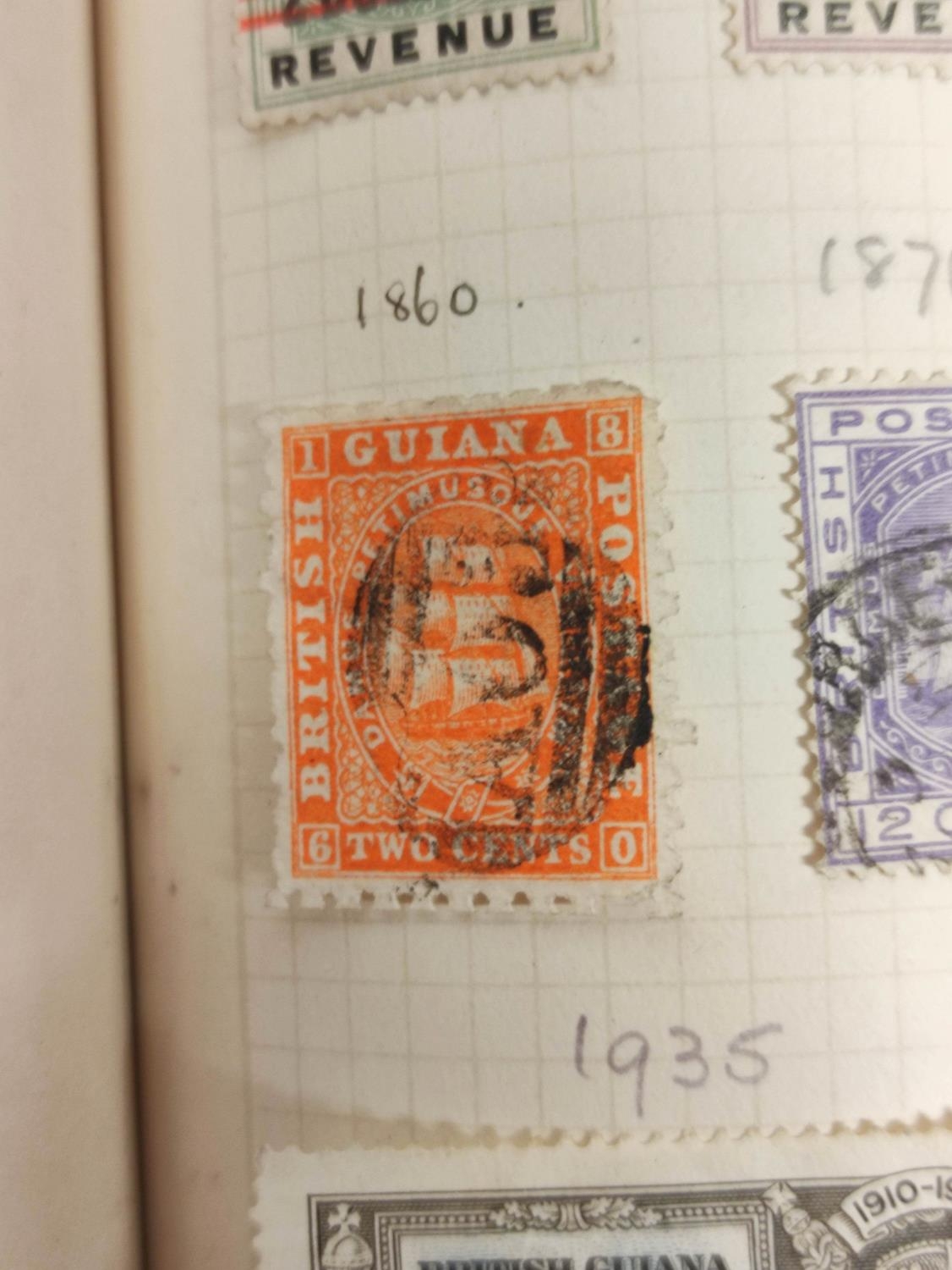 Three postage stamp albums of commonwealth and world issues to include 1870s-90s Cape of Good Hope - Image 10 of 14