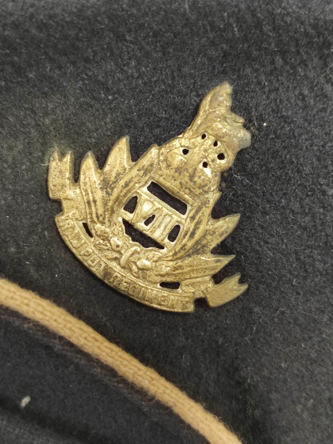 WW2 Indian Army 7th Rajput Regiment side cap. - Image 3 of 5