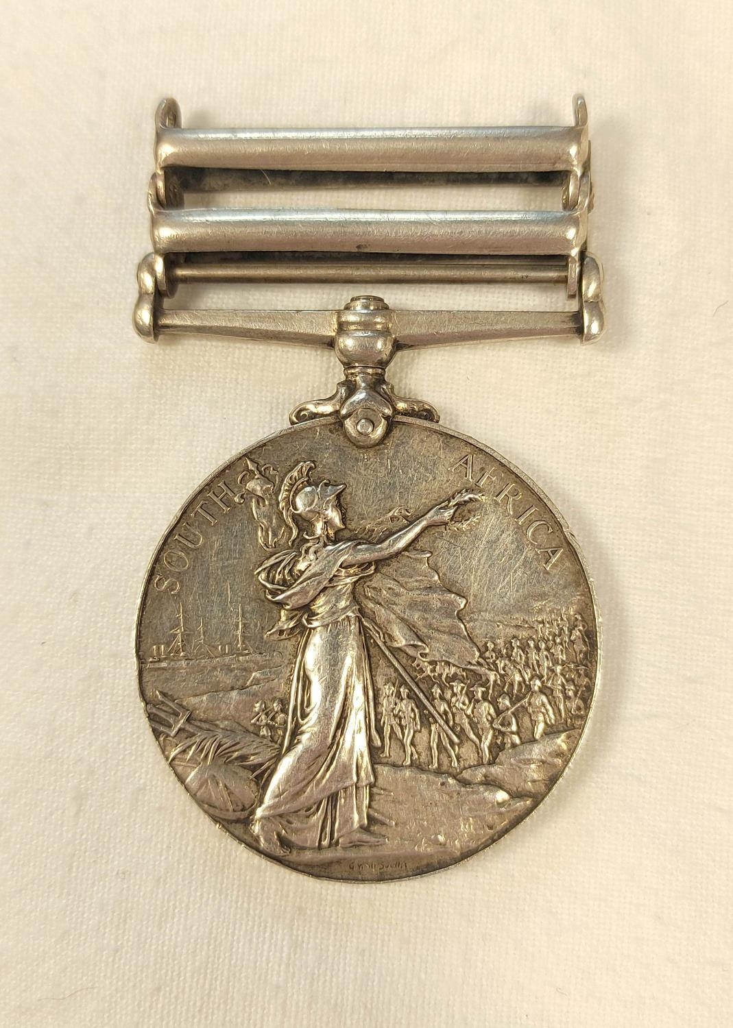 1902 King's South Africa Medal awarded to C.Sutherland (re-engraved) 2nd Battalion King's Own - Image 2 of 4