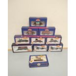 Bachmann Branchline. Ten boxed 00 gauge rolling stock models to include a 25 Ton Queen Mary Brake