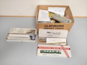 Box containing a large quantity of model railway construction kits to include Southern Pride Models.