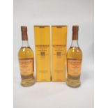 Two bottles of Glenmorangie the original ten years old highland single malt Scotch whisky, 70cl, 40%