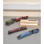 Group of model railway locomotives to include a Hornby 0 gauge No.1 Special Tank Loco LNER Green