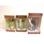Three Whyte and Mackay Scottish Birds of Prey decanters to include Osprey, Buzzard and Falcon, 35cl,