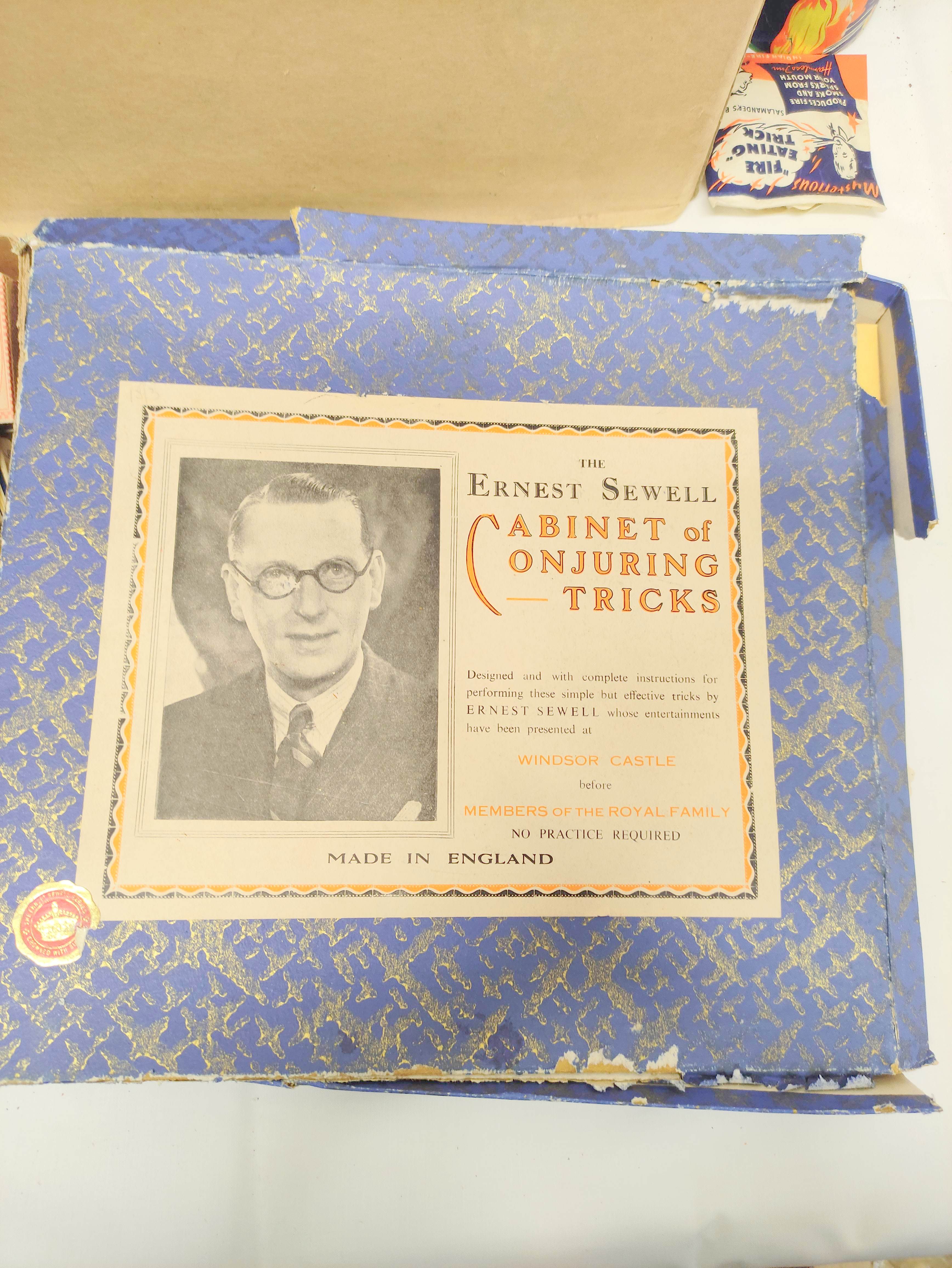 Large box of assorted magic tricks to include Gay Deceiver Magic Box, a partial Ernest Sewell - Image 3 of 7