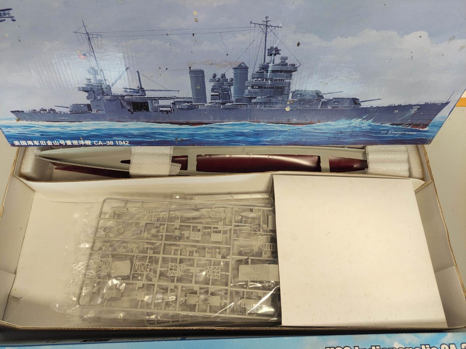 Trumpeter. Two boxed 1:350 scale model ships to include USS San Francisco CA-38 1942 No.05309, and - Image 3 of 4