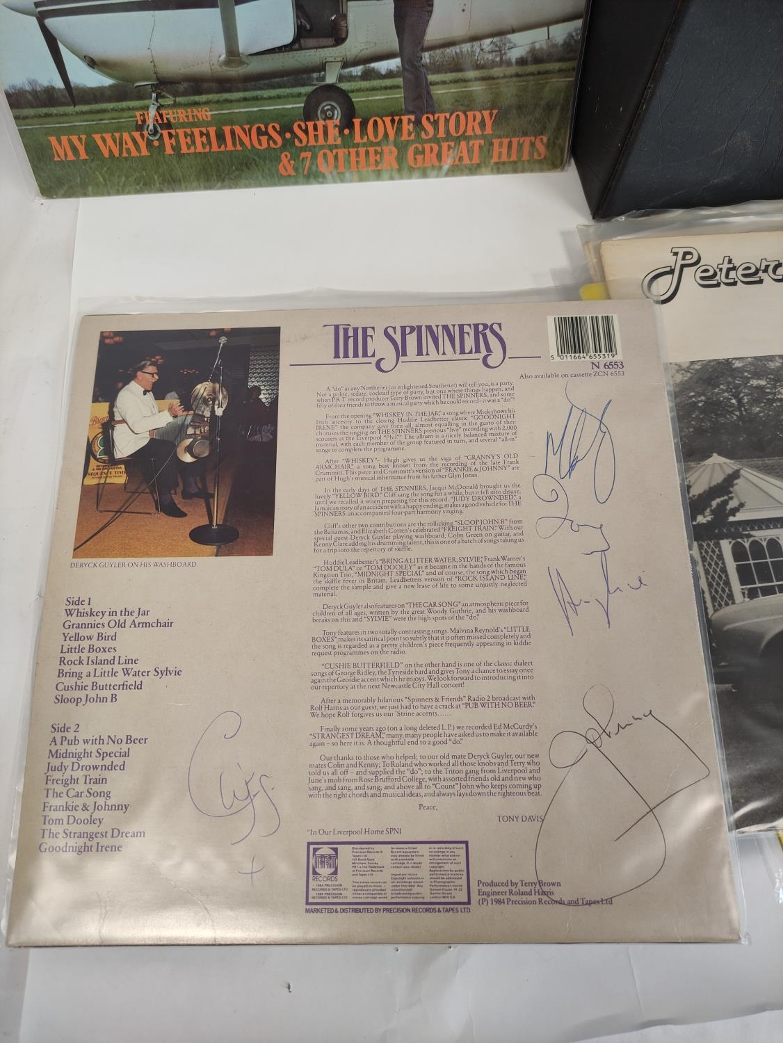 Folder of 18 mixed Lp's each signed by the prospective performers to The Spinners, Haz Eliot With - Image 3 of 8