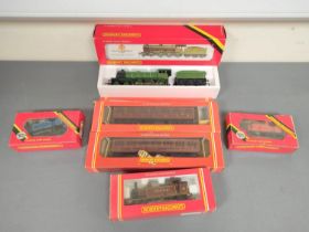 Hornby Railways. Box of 00 gauge models to include a boxed Class B12 4-6-0 8509 in LNER Green