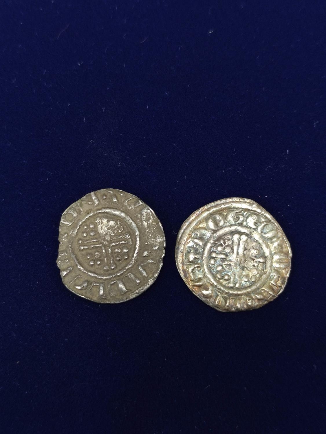 Plantagenet Coinage. Two short cross silver pennies to include an issue of Richard I (1189-99) S. - Image 2 of 6