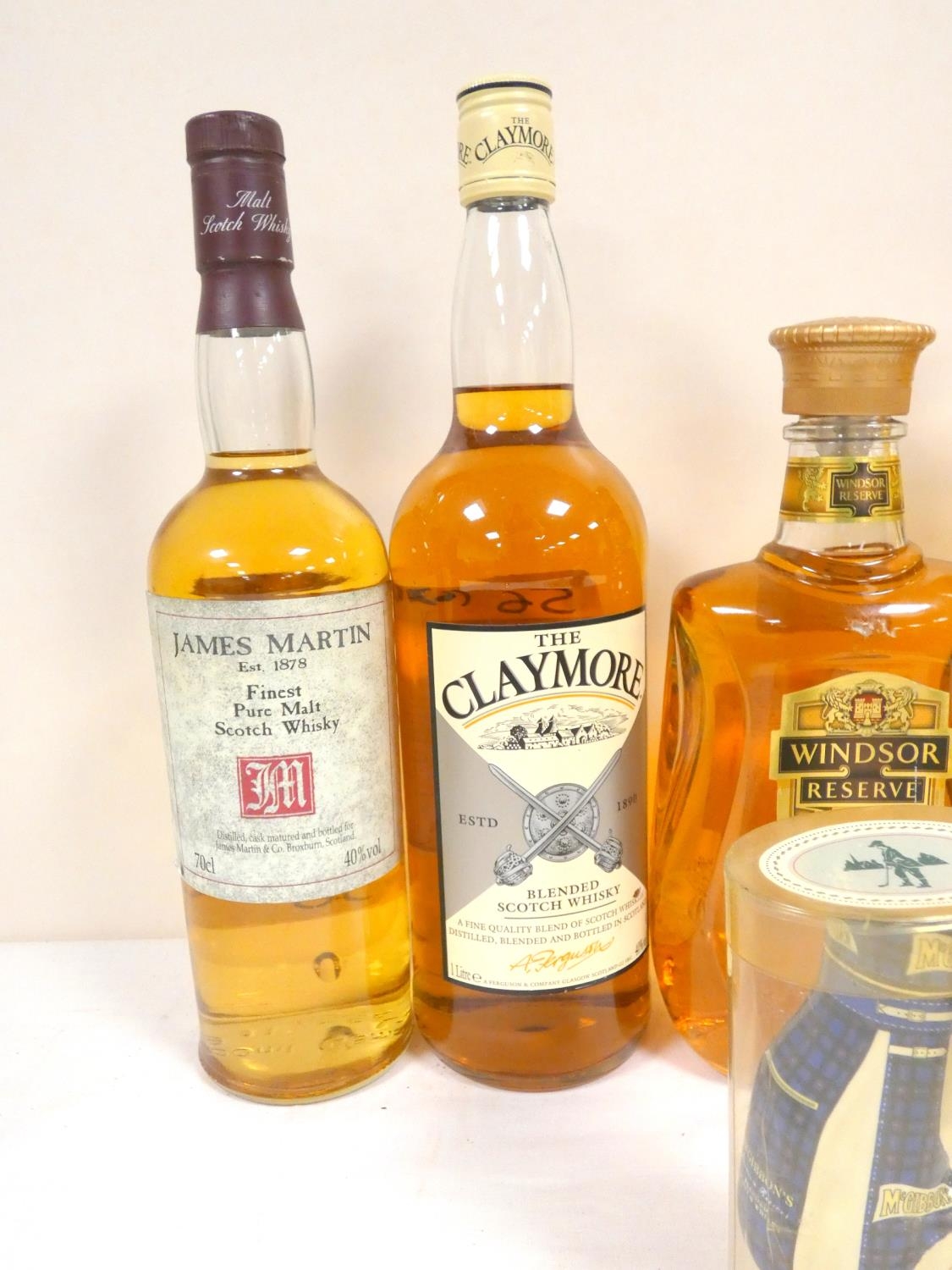 Four bottles of Scotch whisky to include three blends LANGS SUPREME 75cl 40% abv. THE CLAYMORE 40% - Image 2 of 4