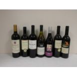 Seven bottles of wine to include LUSSAC 2006 12.5% abv. MOUTON CADET 2004 12.5% abv. CASTILLO DE