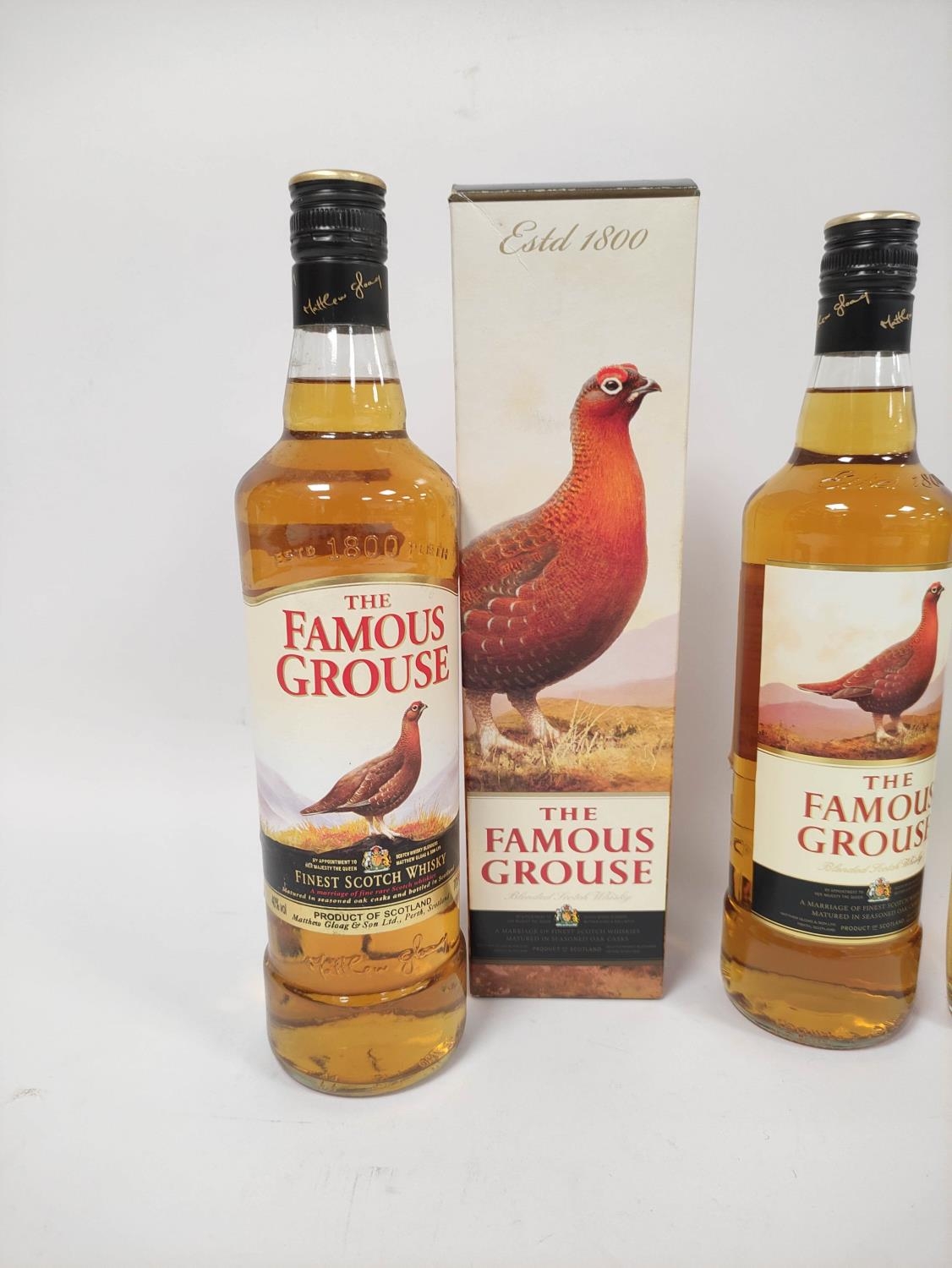 Two bottles of The Famous Grouse Finest blended Scotch whisky, 70cl, 40% vol, one boxed, with half - Image 5 of 5