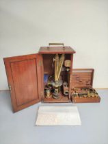 c1840/50s cased Smith & Beck of 6 Coleman Street, London binocular ''Best No1'' microscope outfit