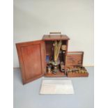 c1840/50s cased Smith & Beck of 6 Coleman Street, London binocular ''Best No1'' microscope outfit