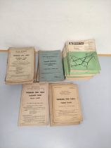 Collection of 1950s-1980s British Rail time tables to include five South Western Division timetables