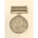 1902 King's South Africa Medal awarded to C.Sutherland (re-engraved) 2nd Battalion King's Own