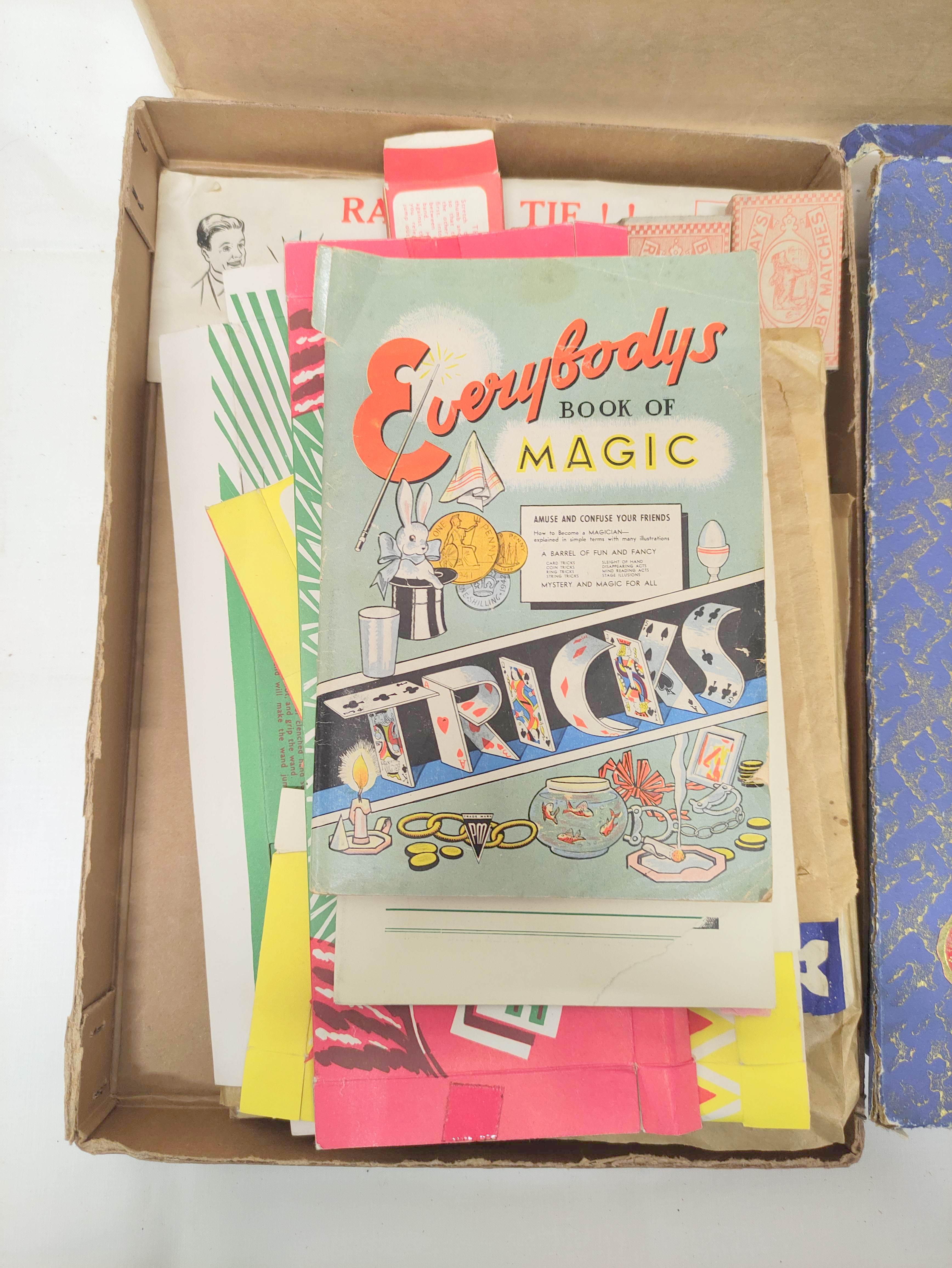 Large box of assorted magic tricks to include Gay Deceiver Magic Box, a partial Ernest Sewell - Image 2 of 7