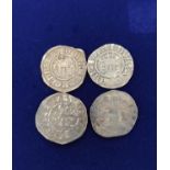 Plantagenet Coinage. Edward I (1272-1307) Four long cross silver hammered pennies to include