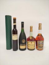 Hennessy very special cognac, 68cl, 40% vol, with Martell VS fine cognac, 70cl, 40% vol, Remy Martin