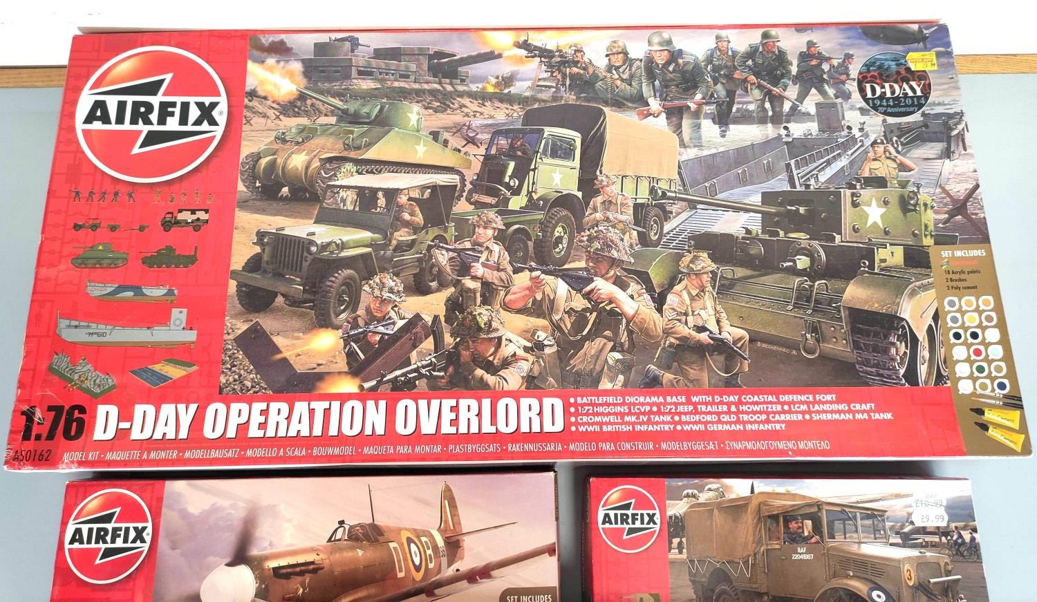 Airfix. Model construction kits relating to WW2 vehicles to include D-Day Operation Overlord kit - Image 2 of 5