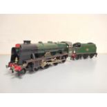 Bassett-Lowke. 0 Gauge LMS Class 4-6-0 'Royal Scot' Locomotive and Tender in late BR lined green