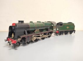 Bassett-Lowke. 0 Gauge LMS Class 4-6-0 'Royal Scot' Locomotive and Tender in late BR lined green