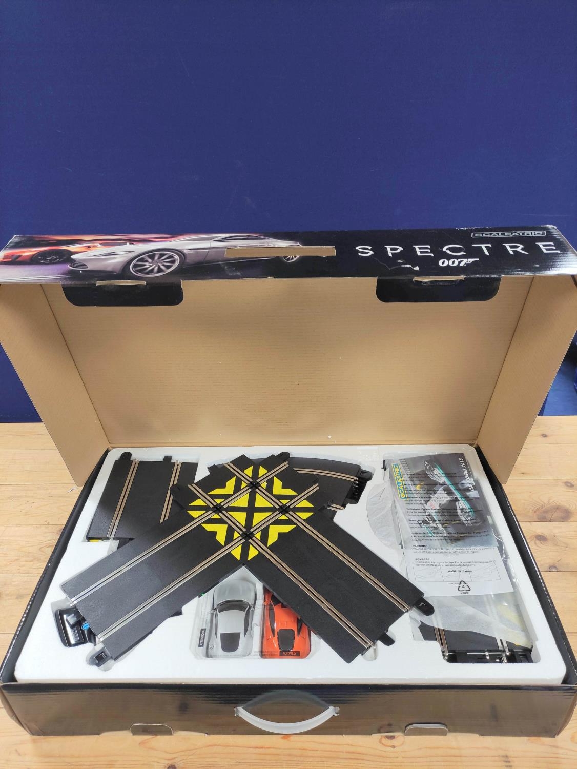 Two boxed James Bond 007 related Scalextric sets to include Spectre Aston Martin DB10 & Jaguar C-X75 - Image 5 of 6