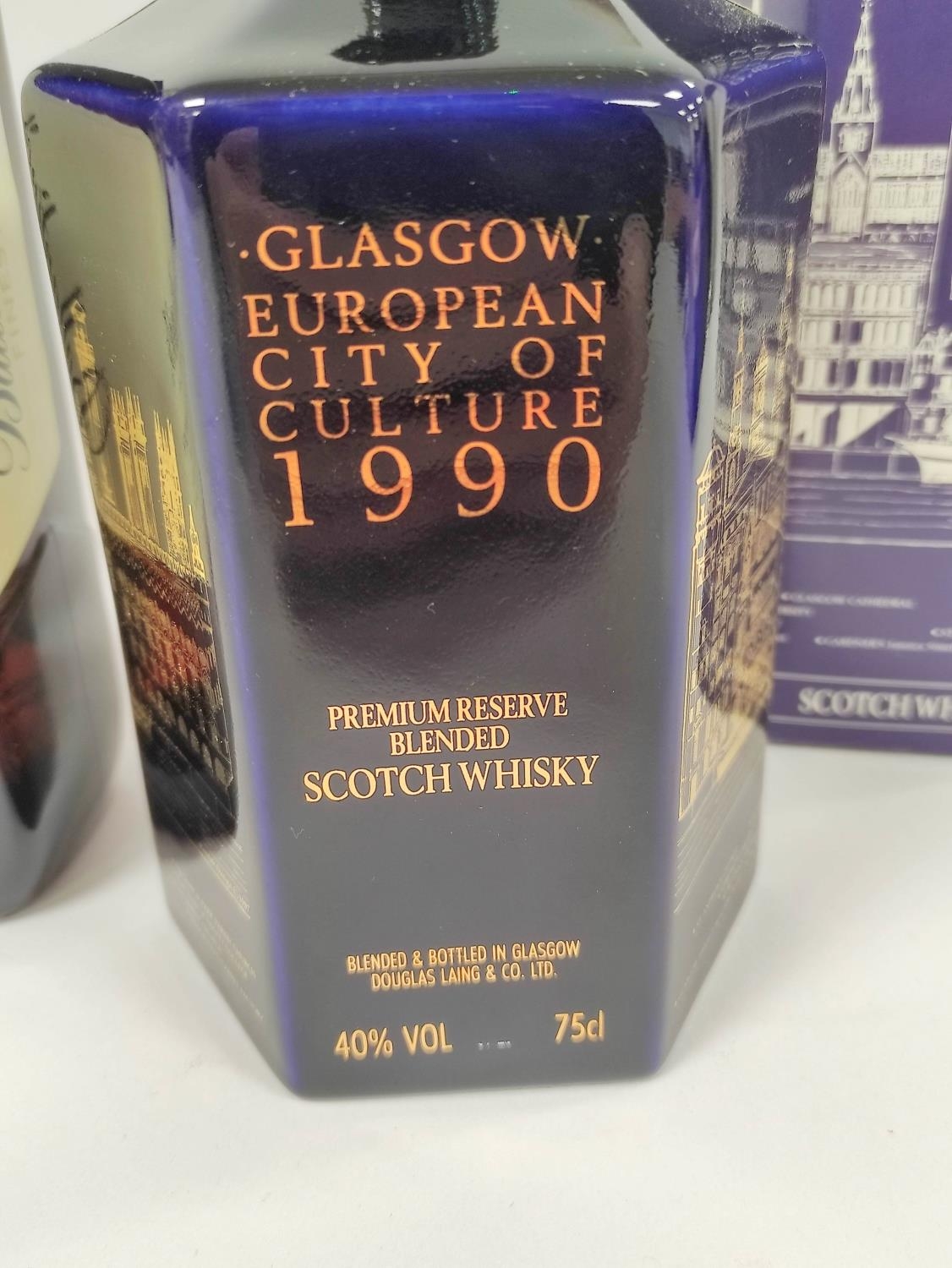 Glasgow European City of Culture 1990 premium reserve blended Scotch whisky, Blended & bottled in - Image 3 of 5