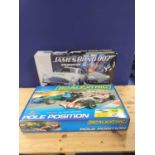Two boxed Scalextric sets to include a James Bond 007 Goldfinger / Casino Royale set with Aston